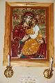 irgalmas Istenszl ikon a templom dli oldaln, festette dr. Krpti Lszl